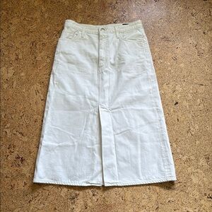 SOLD. GOLDSIGN Long Denim Skirt